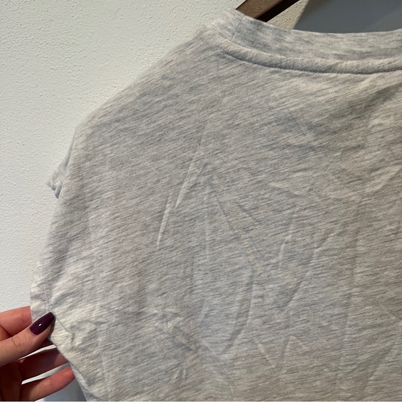 ZYIA Active Moon Mountain TShirt Heathered Gray Cotton - Picture 4 of 6